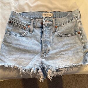 Madewell Light Blue Relaxed Denim Women's Shorts